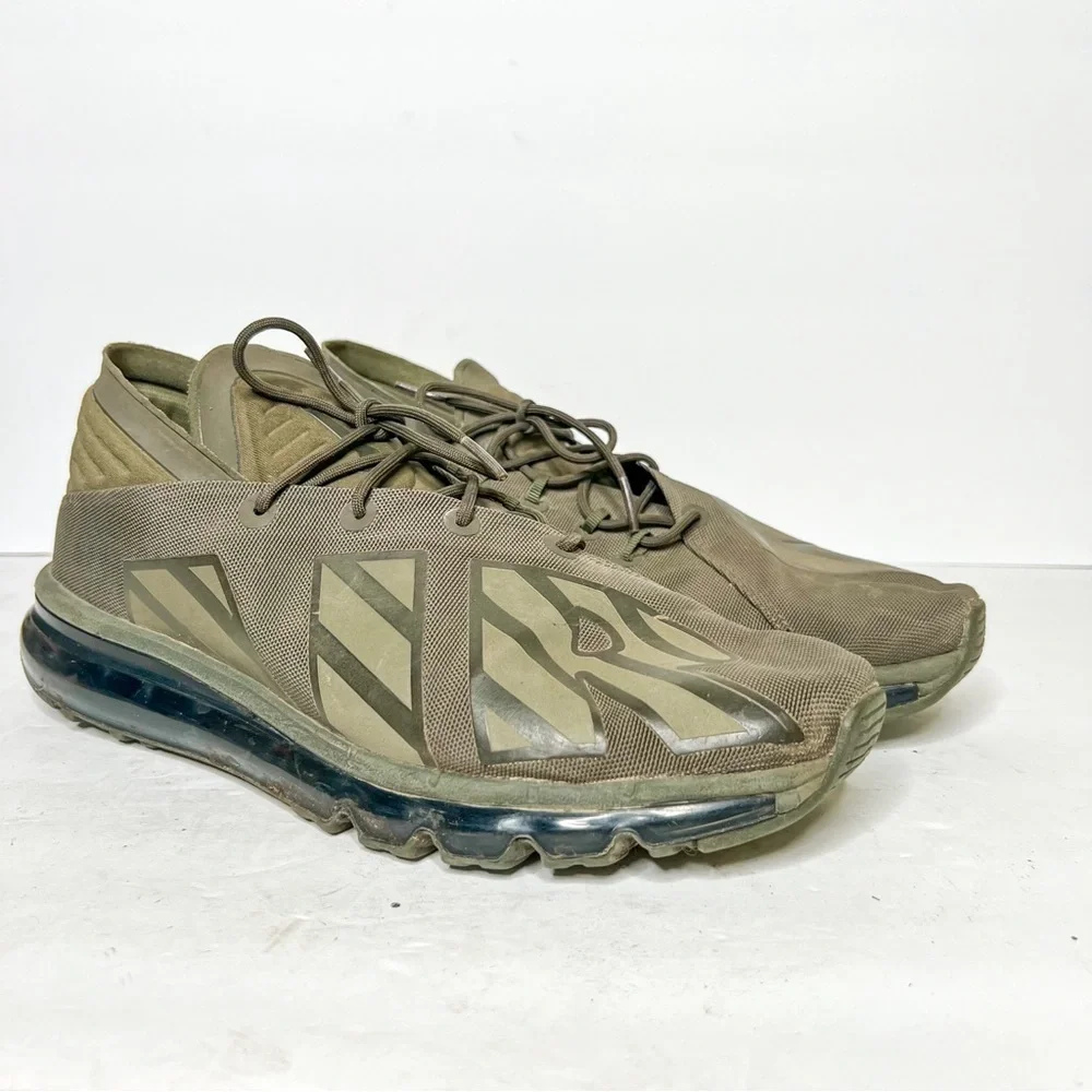 Nike Air Max Flair SE Men’s Army Green Sneakers Size 11